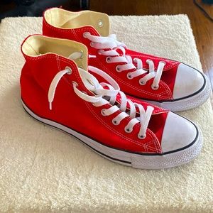 Red high top converse